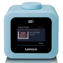 DAB+/FM Wekkerradio met een kleuren display Lenco CR-620BU Blauw