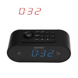 Denver - Wekkerradio met projectie - CRP717 - Zwart