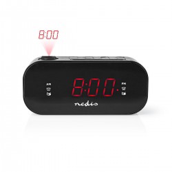 Nedis Digitale Projectie Klokradio met Alarm 0,9 LED FM