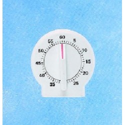 Basic kookwekker rond wit 3st