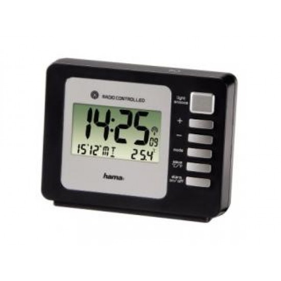 Hama 00106938 Radio Gestuurde Wekker Fashion Plus Zwart