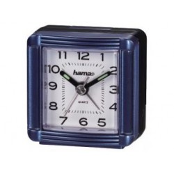 Hama 00113938 A30 Travelling Alarm Clock, Blue